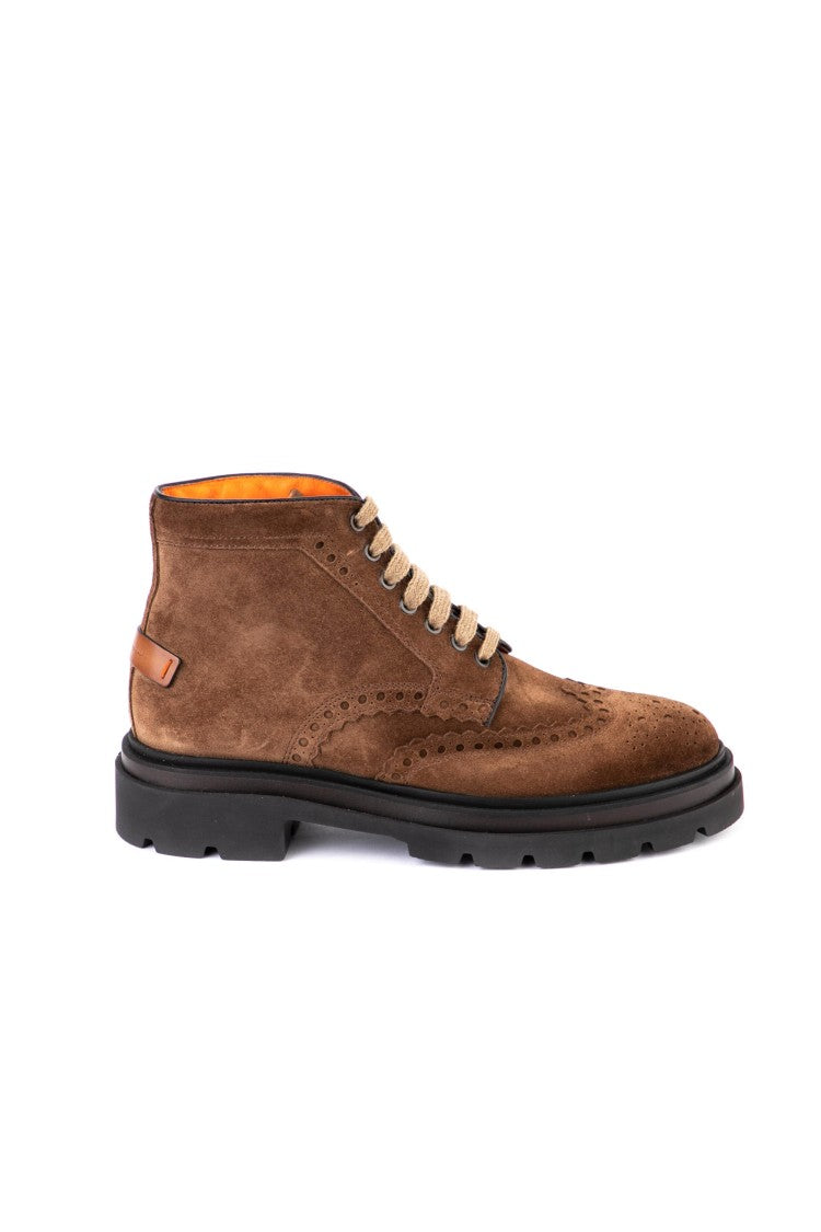 Santoni Breakout Suede Ankle Boots