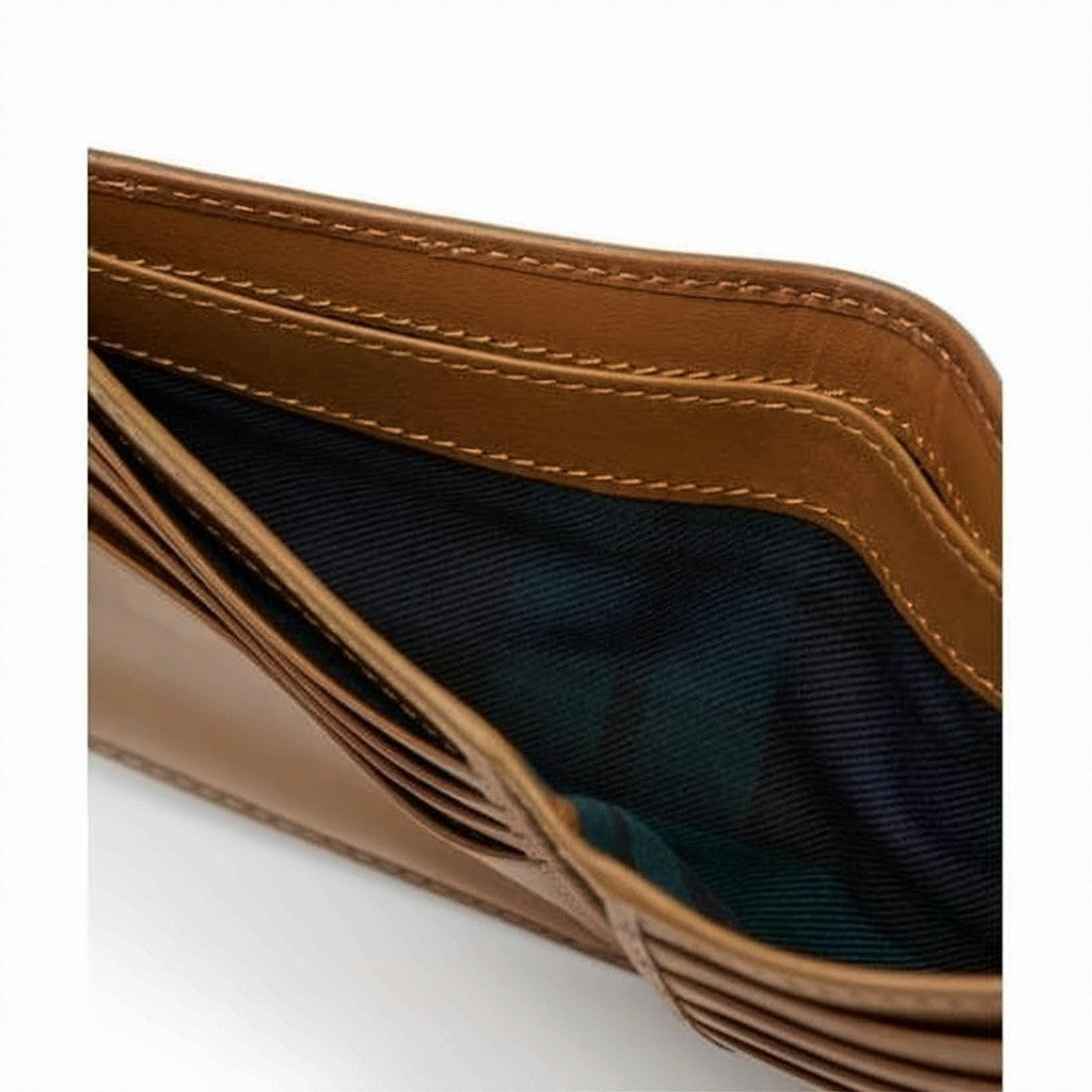 Polo Ralph Lauren Durable Cotton Bifold Wallet With Cowhide Leather Trim