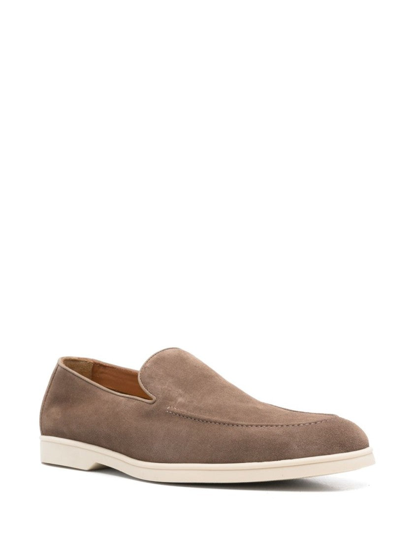 Doucal's Almond Toe Suede Moccasins