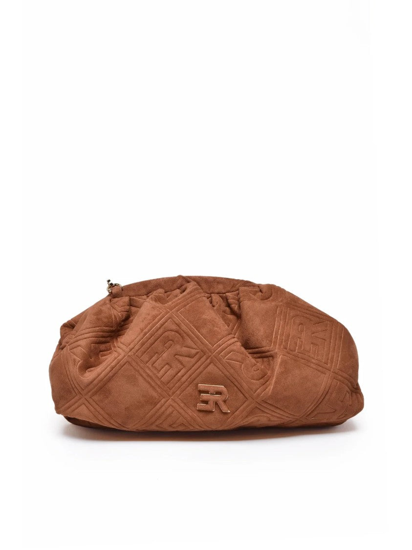 Ermanno Firenze Valentina Handbag With Geometric Embossing And Removable Handle