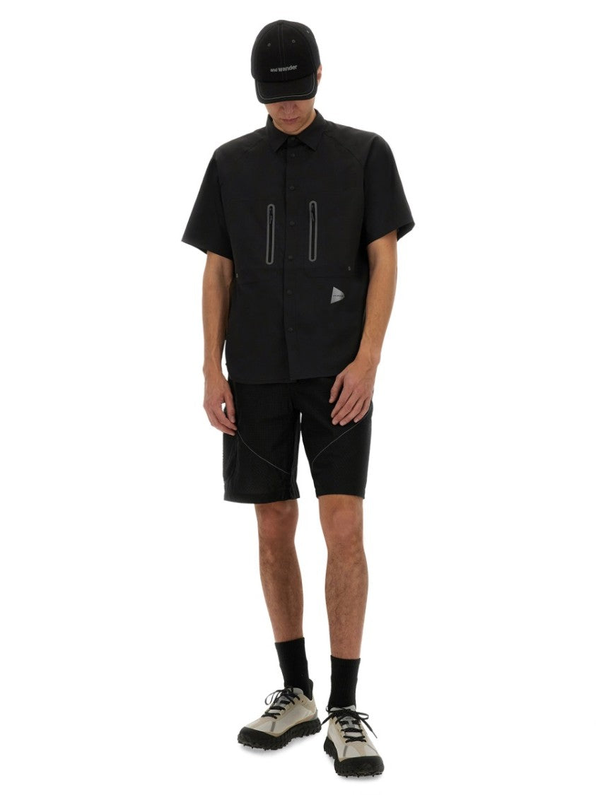 And Wander Short-Sleeved Zip Pocket Shirt