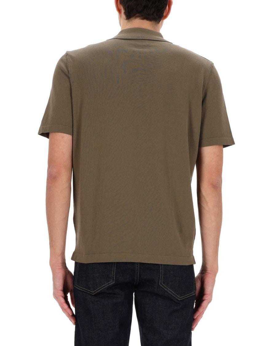 A.P.C. Minimalist Cotton Embroidered Polo Shirt