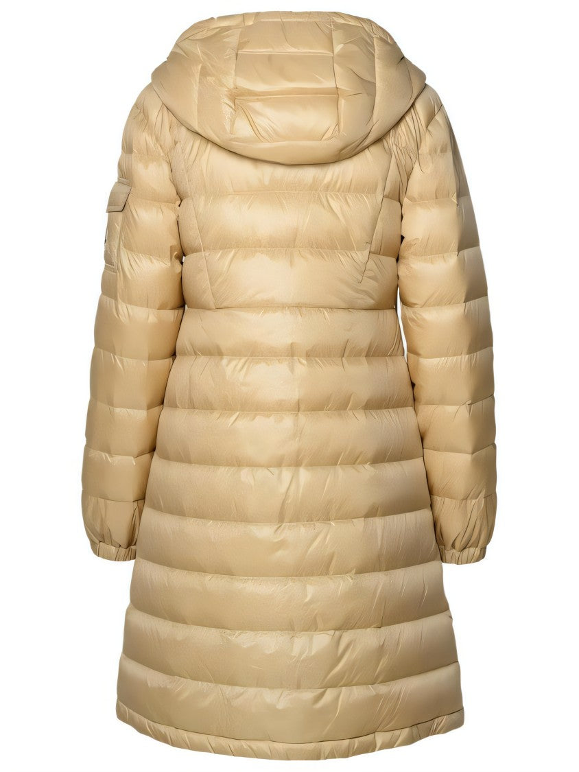 Moncler Quilted Down Coat With Flared Silhouette