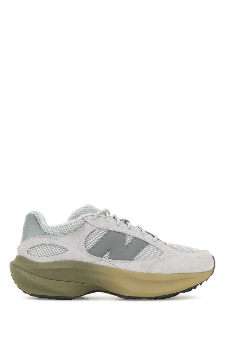New Balance Grey Suede And Mesh Wrpd Sneakers