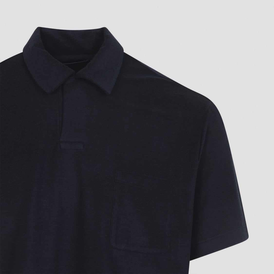 Ralph Lauren X Purple Label Short-Sleeved Polo Shirt In Cotton-Silk Blend