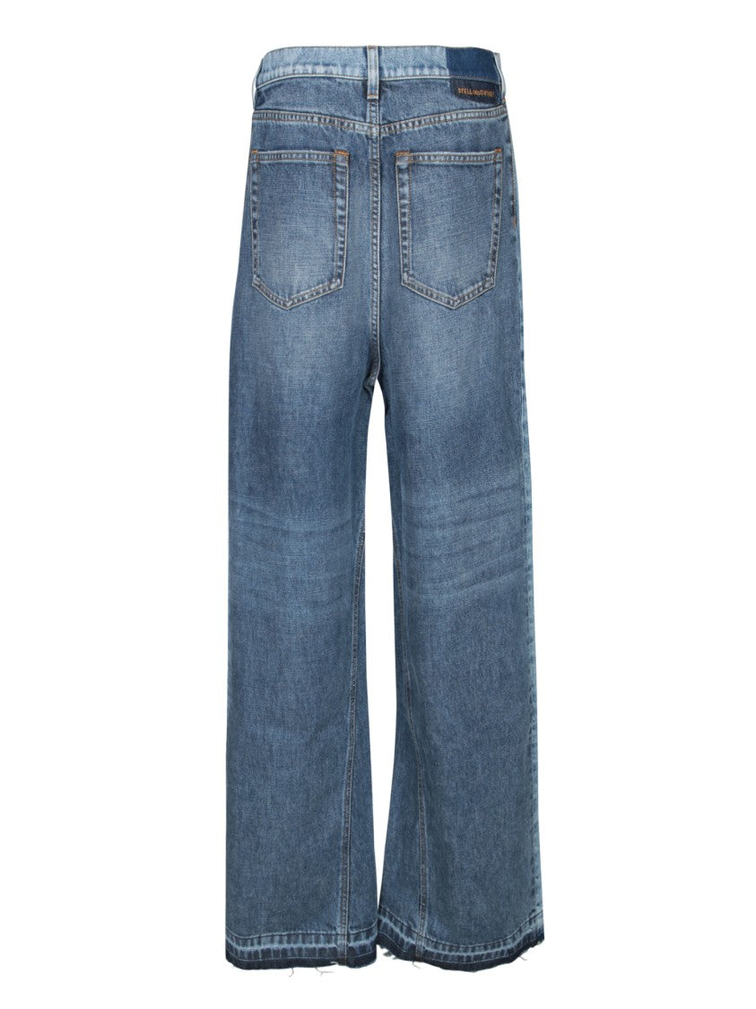 Stella Mccartney Wide-Leg High-Waist Denim Jeans