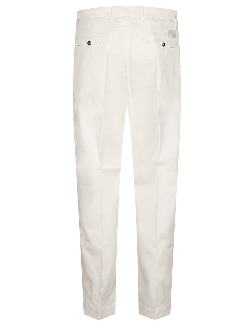 Nine In The Morning White Fold 2 Tailored Chino Pants