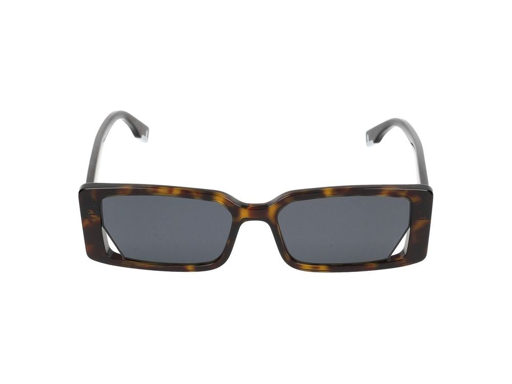 Maison Fendi Tortoiseshell Oversized Square Sunglasses