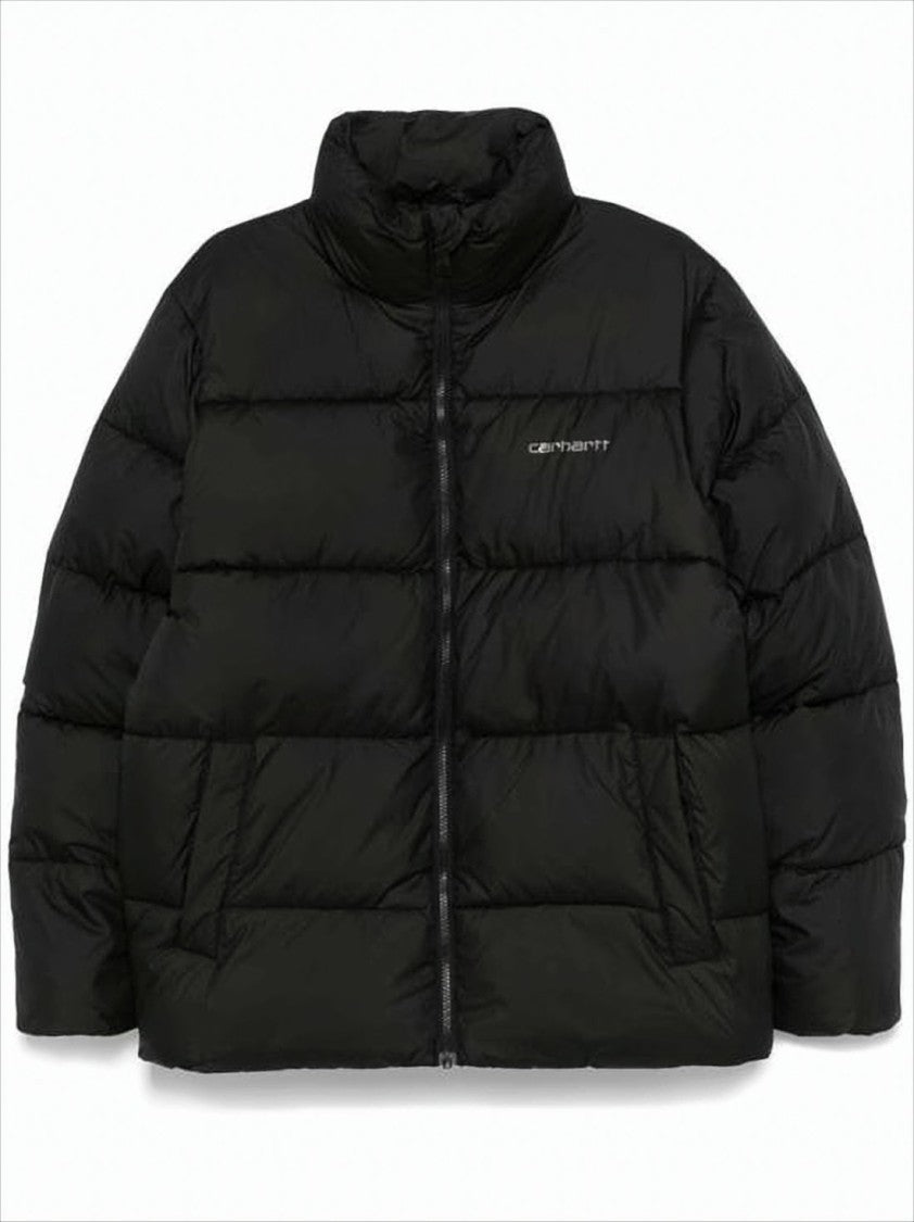 Carhartt Wip High Collar Black Puffer Jacket