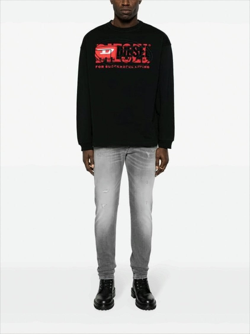 Diesel Graphic Logo Long-Sleeve T-Shirt