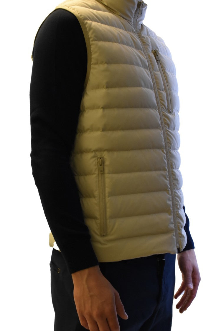 Fay Beige Nylon Quilted Down Jacket