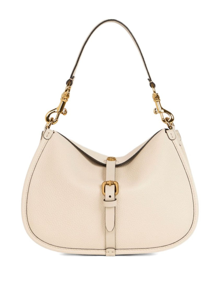 Etro Curved Ivory Calfskin Handbag