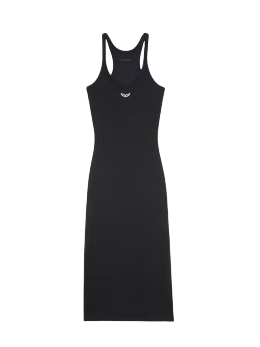 Zadig & Voltaire Fitted Black Midi Dress