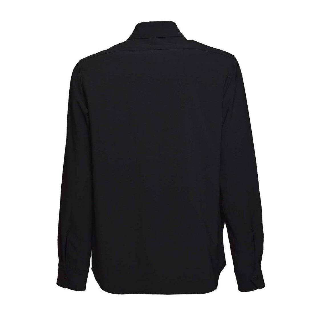 Aspesi Padded Black Flannel Overshirt