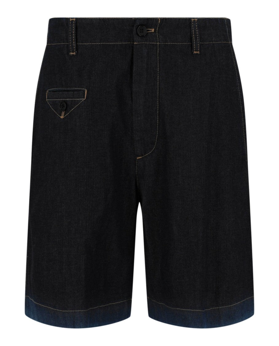 Alexander Mcqueen Denim Blue Shorts