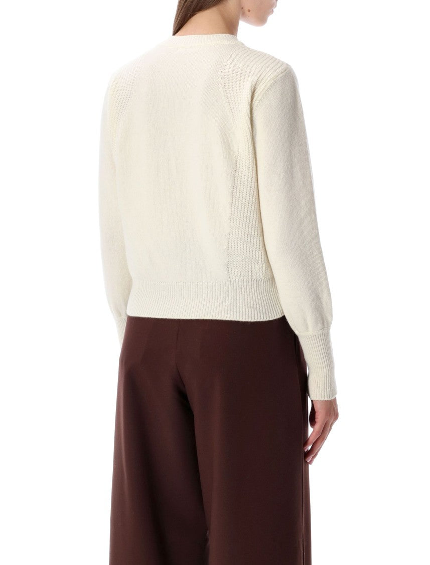 Sessùn Cropped Jumper In Stocking Stitch Knit
