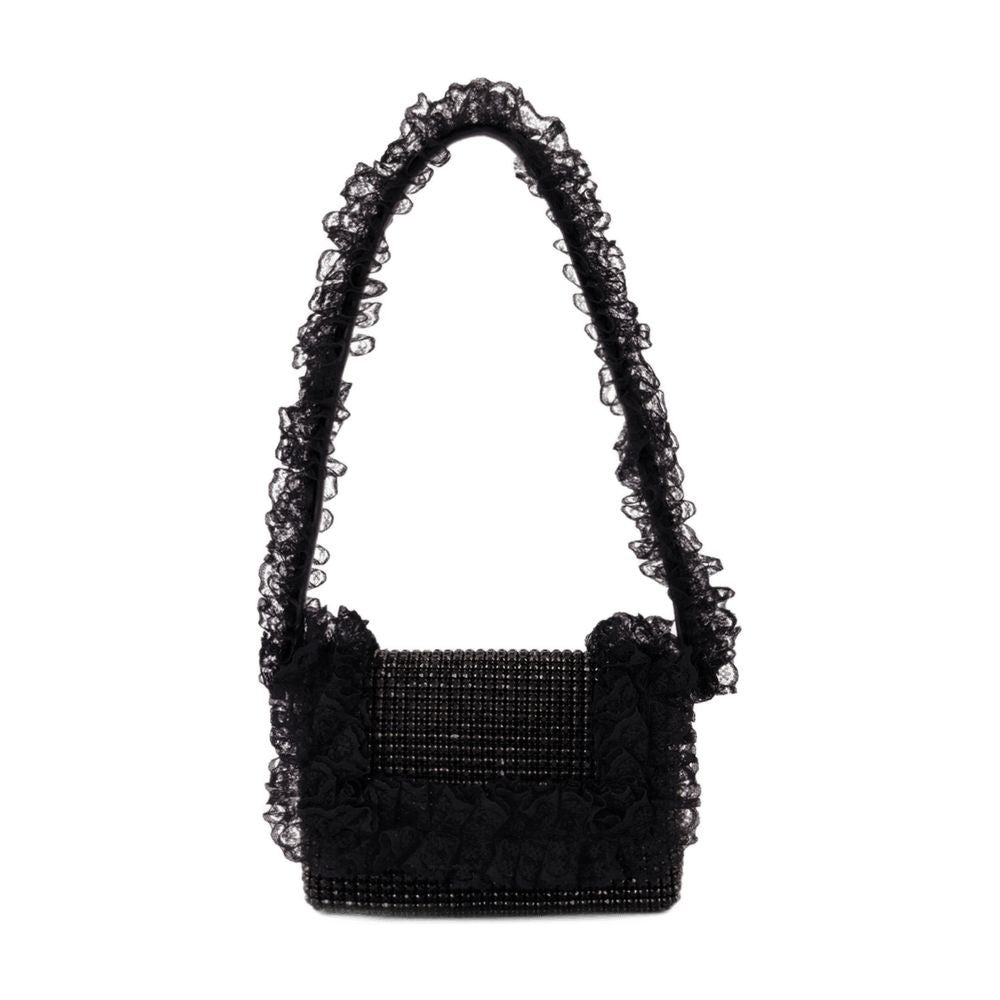 Self-Portrait Crystal Lace Detail Bag - Synthetic - Black