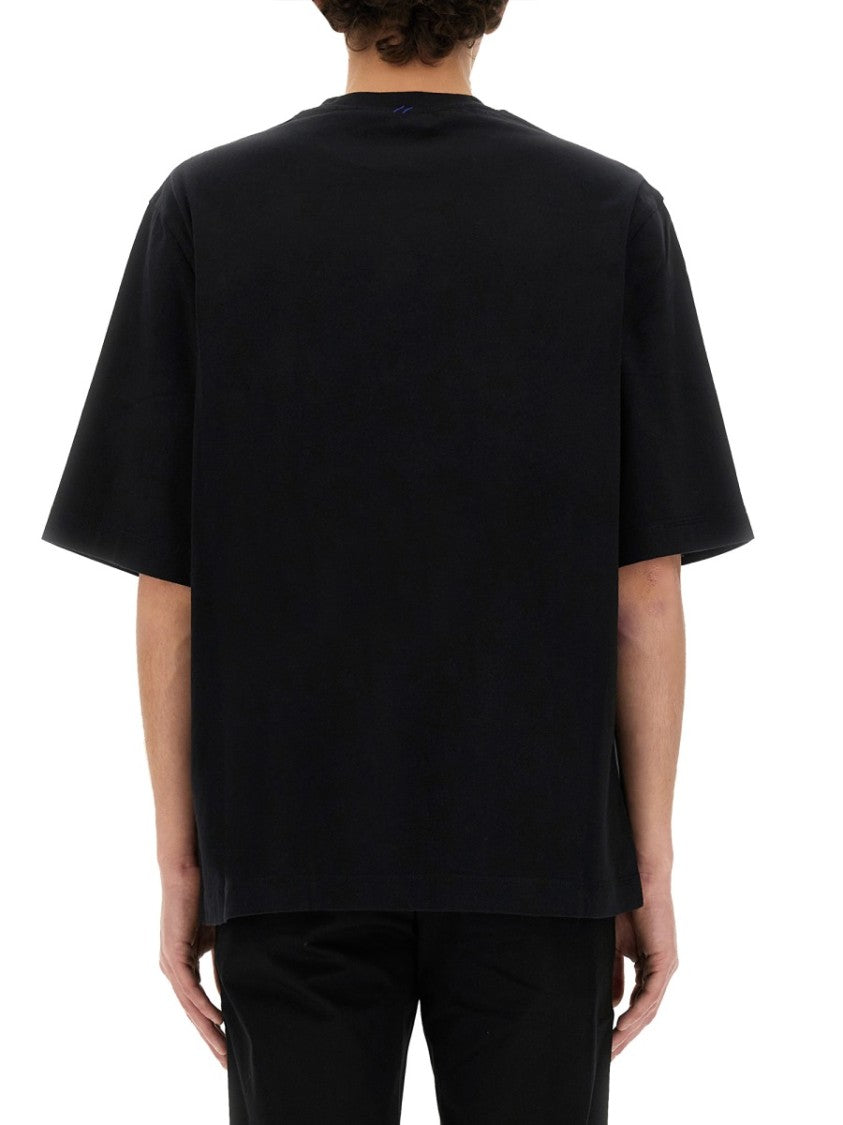 Burberry Ekd Patch T-Shirt In Soft Cotton