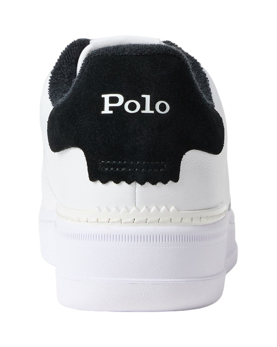 Polo Ralph Lauren Masters Low-Top Leather Sneakers With Perforated Detailing