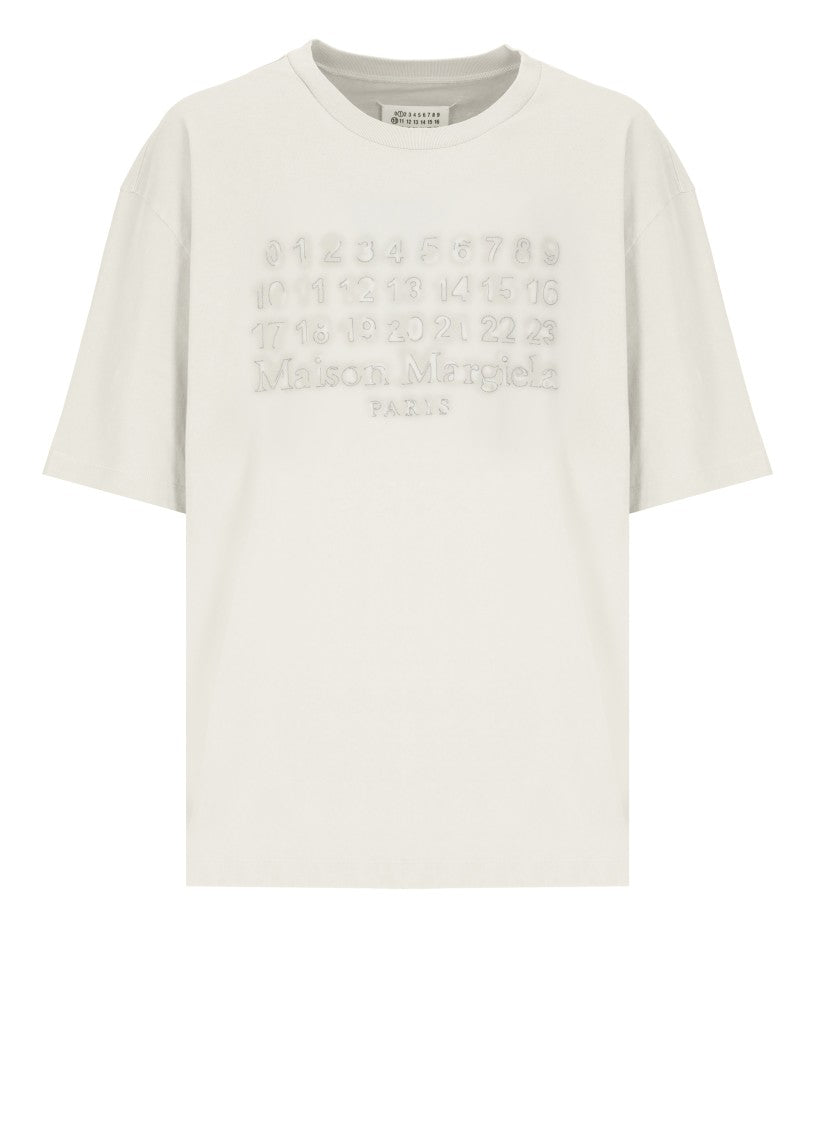 Maison Margiela Ivory Cotton T-Tshirt