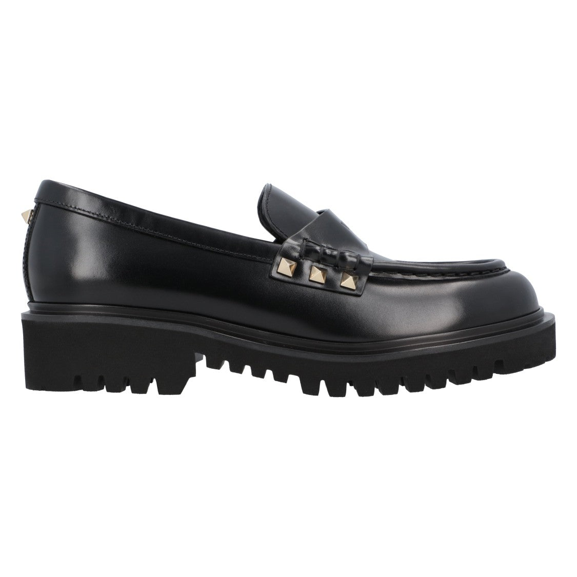 Valentino Rockstud Leather Loafers