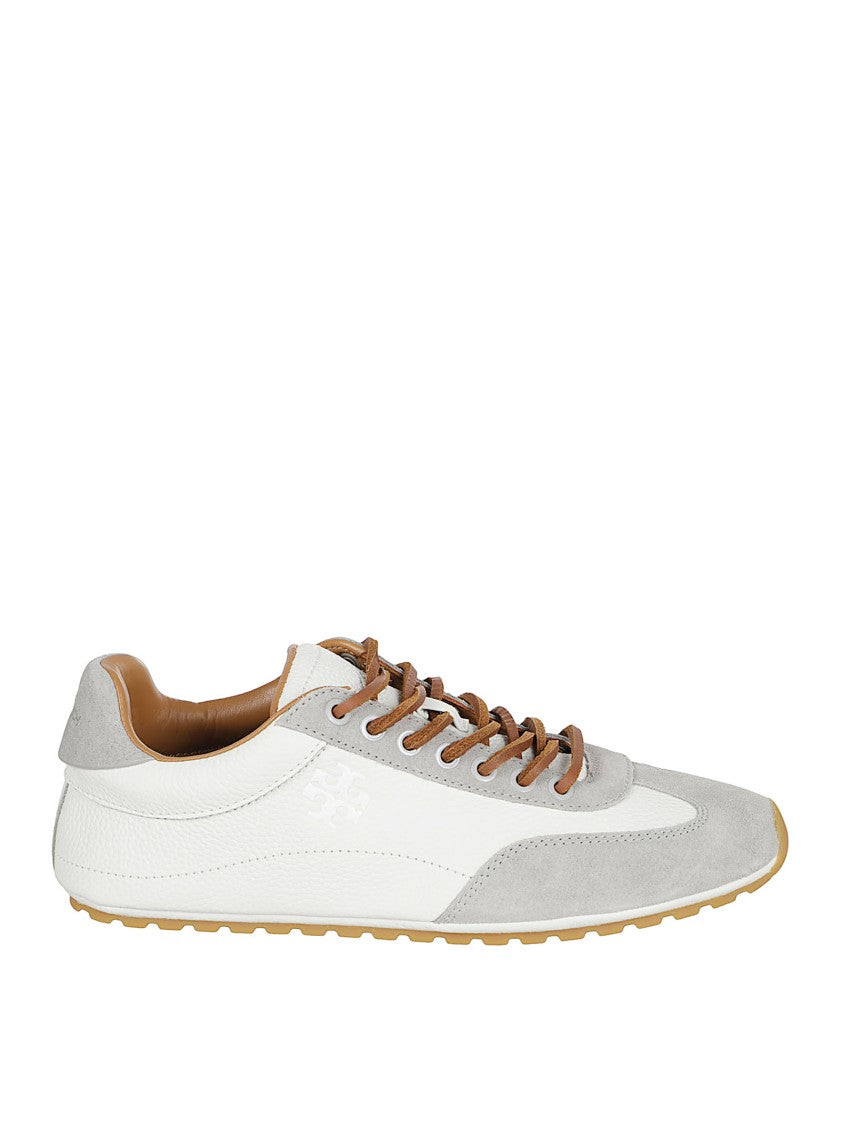 Tory Burch Low-Profile Sneakers With Luxurious Leather And Suede Composition