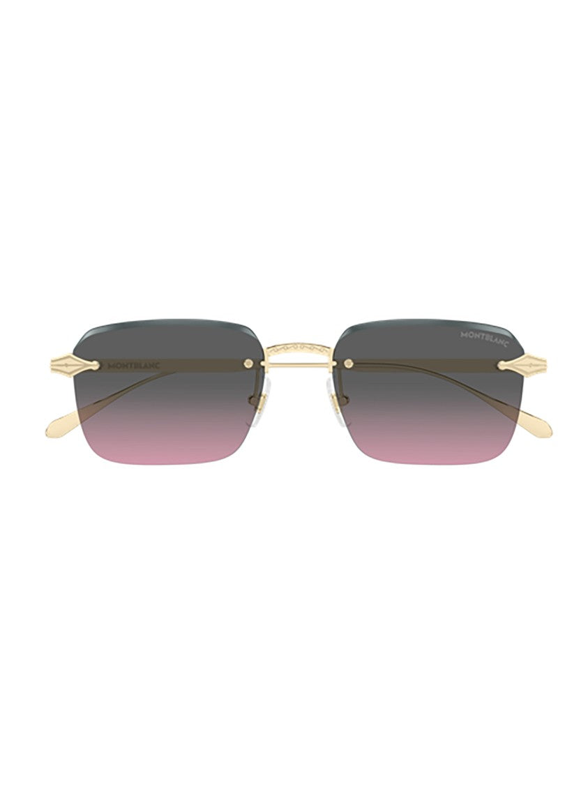 Montblanc Mb0456s Rimless Metallic International Sunglasses