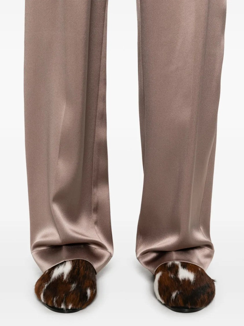 Joseph Tailored Taupe Trousers With Elasticated Waistband