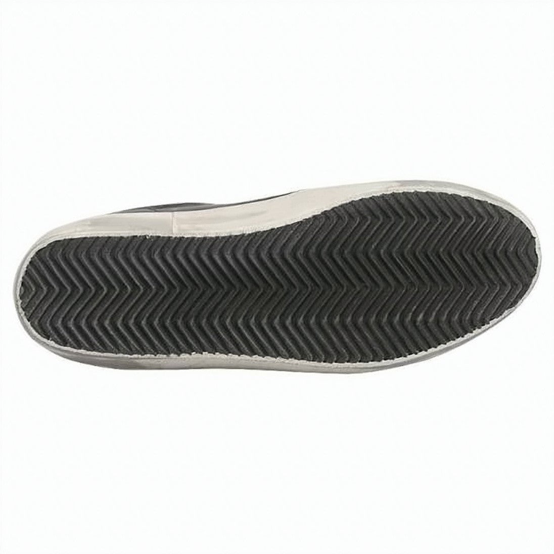 Golden Goose Distressed Black Leather Sneakers