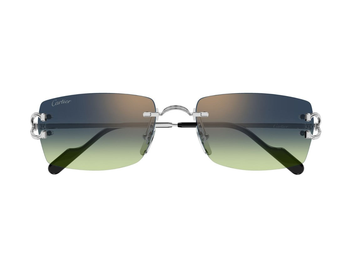 Cartier Ct0550s Gradient Rimless Square Sunglasses