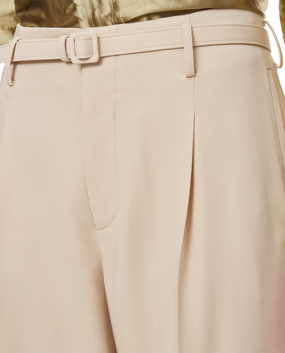 Ralph Lauren Collection Acklie Straight Leg Wool Trousers