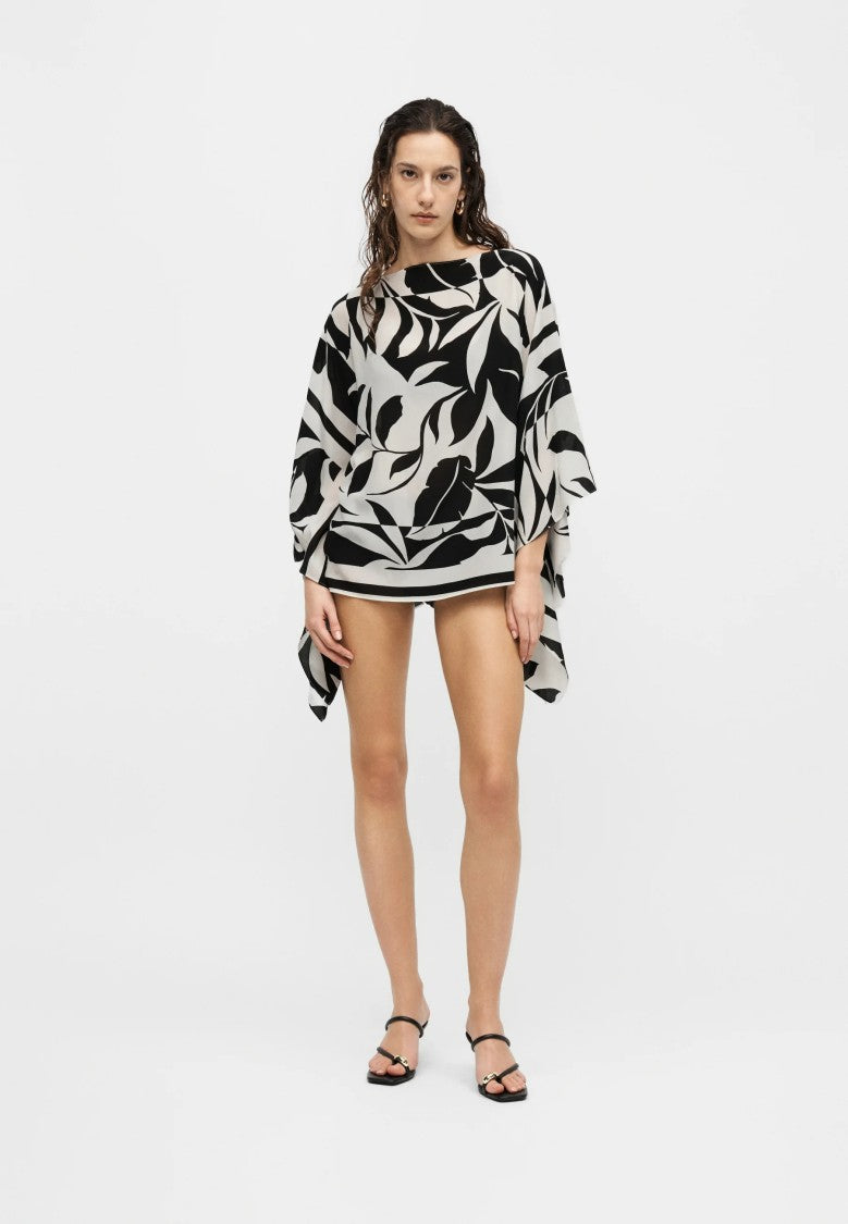 Max Mara Asymmetrical Hem Tunic With Flowing Sleeves