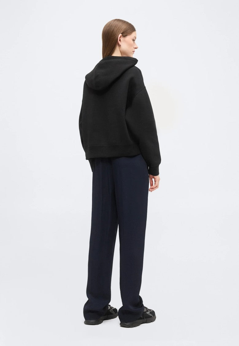 Lacoste Cropped Embroidered Logo Hoodie
