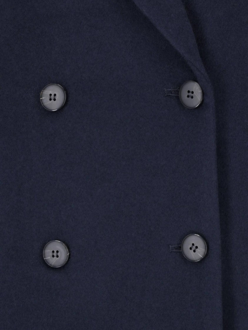 Ivy & Oak Navy Blue Iocirce Double-Breasted Wool Coat