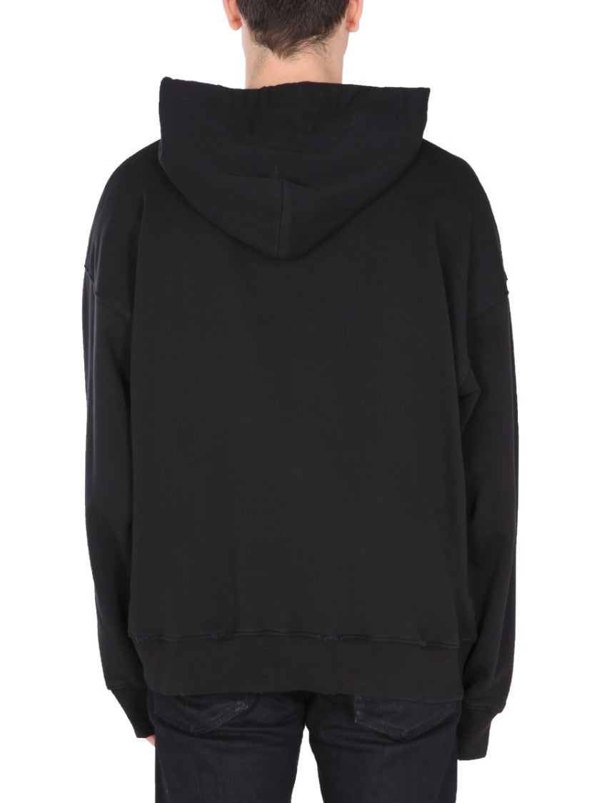 Versace Jeans Couture Graphic Logo Hoodie With Drawstring