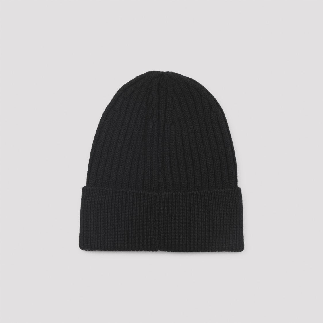 Moncler Grenoble Black Virgin Wool Hat