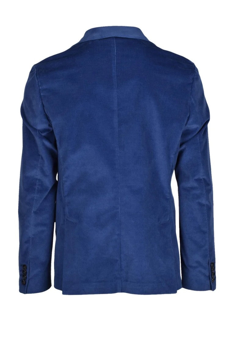 Officina 36 Velvet Jacket - Blue