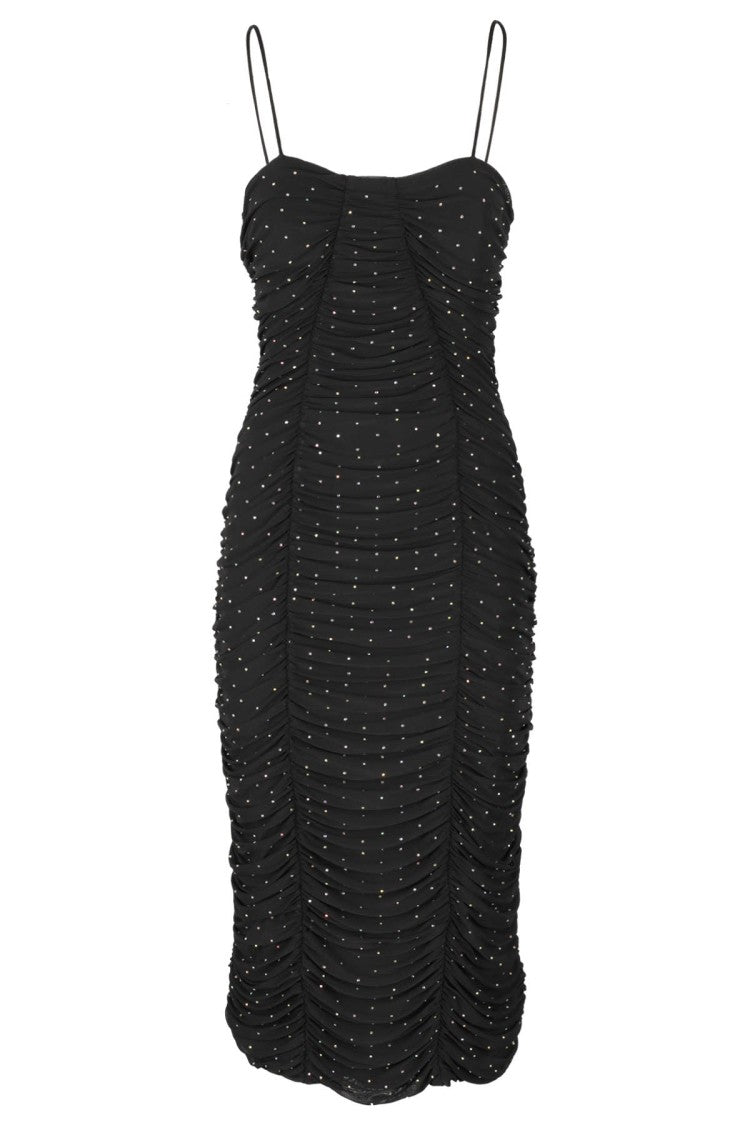Rotate Mesh Midi Dress