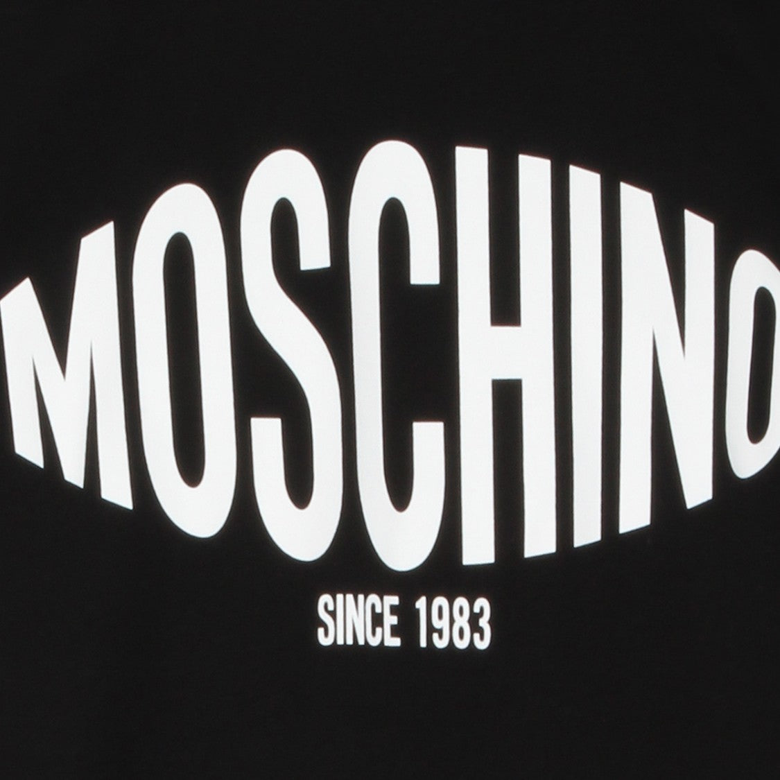 Moschino Short-Sleeve Black T-Shirt With Distinctive Graphic Print