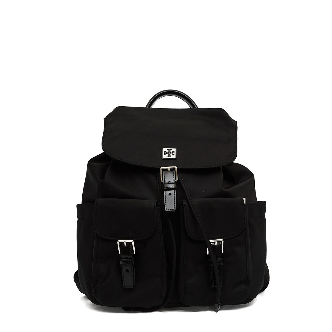 Tory Burch Nylon Backpack With Leather Accents And Practical Design