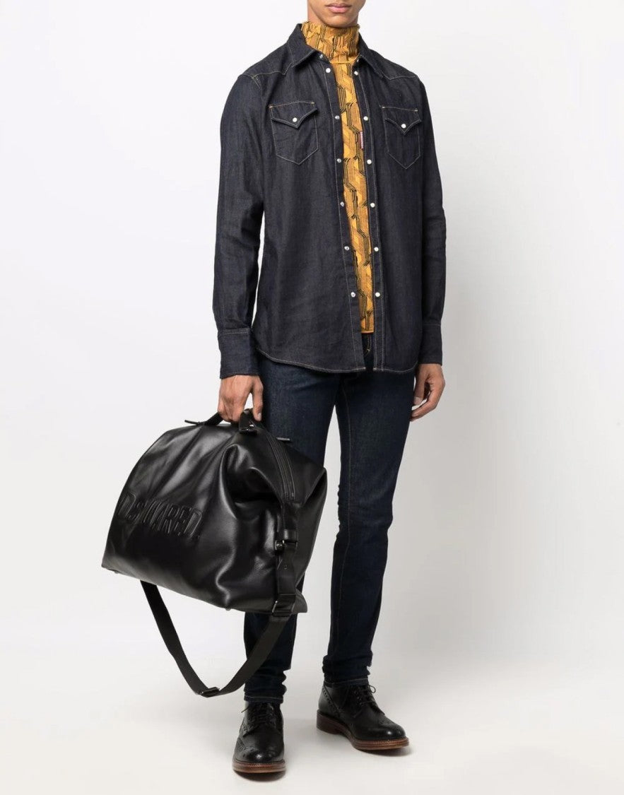 Dsquared2 Hemp Western Denim Shirt