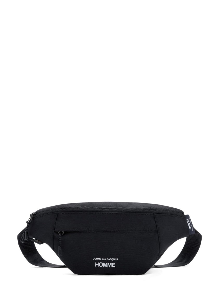Comme Des Garçons Black Front Zip Waist Bag