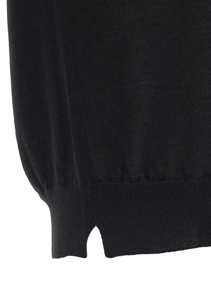 Ma'ry'ya Extrafine Merino Wool And Silk Blend Sweater