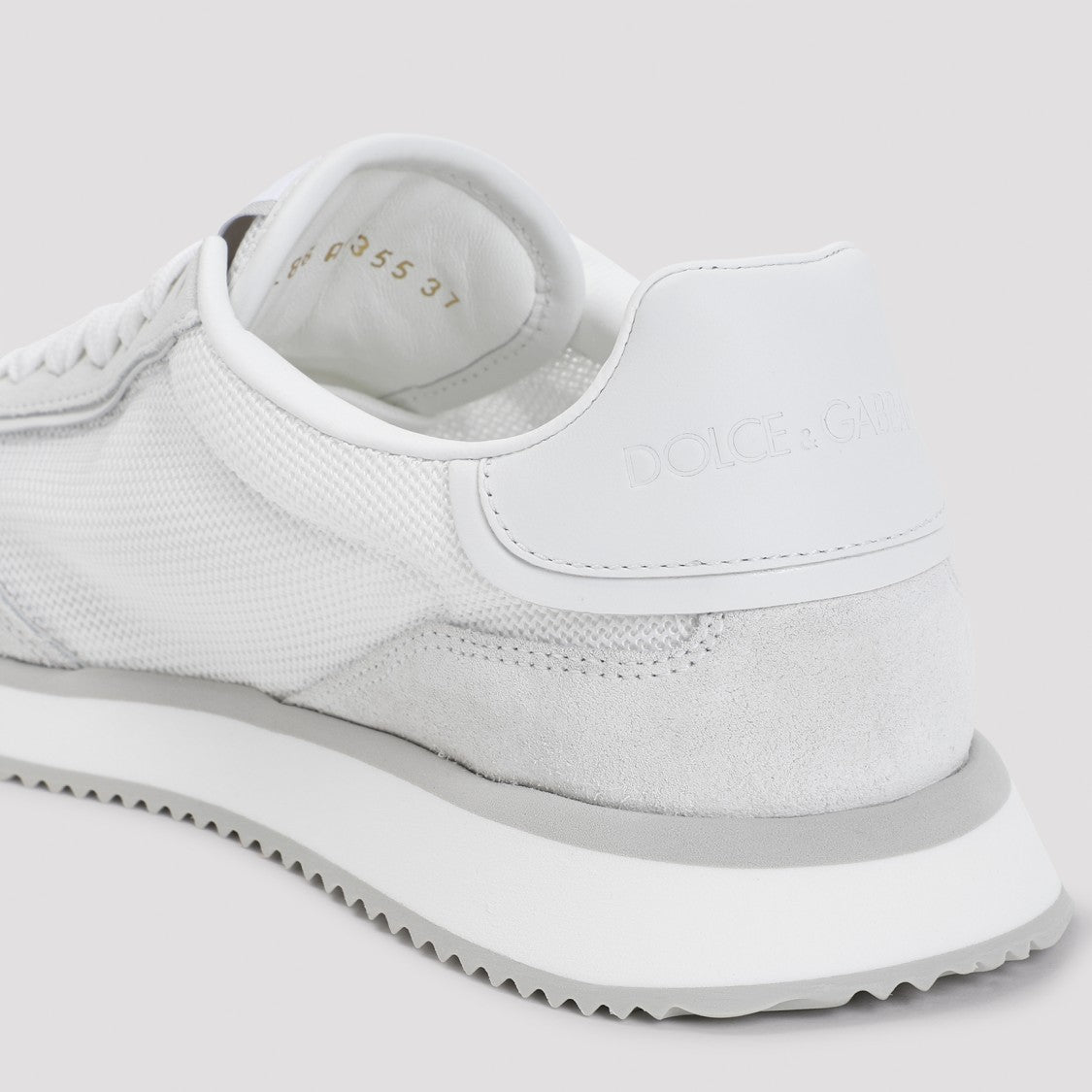 Dolce & Gabbana White Calf Leather Sneakers