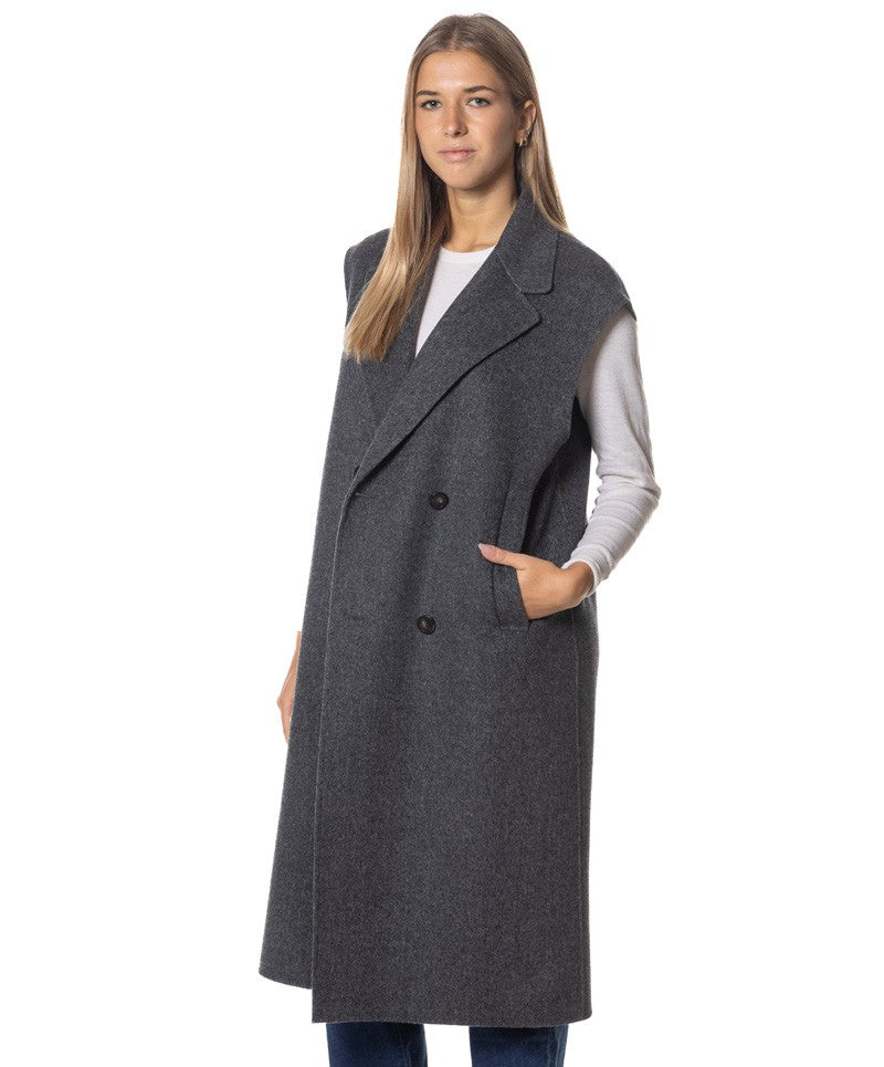 Weekend 2-In-1 Double-Breasted Midi Coat With Removable Bolero