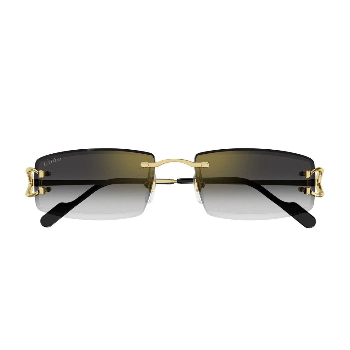 Cartier Gold Ct0465s Décor C Classique Rimless Sunglasses