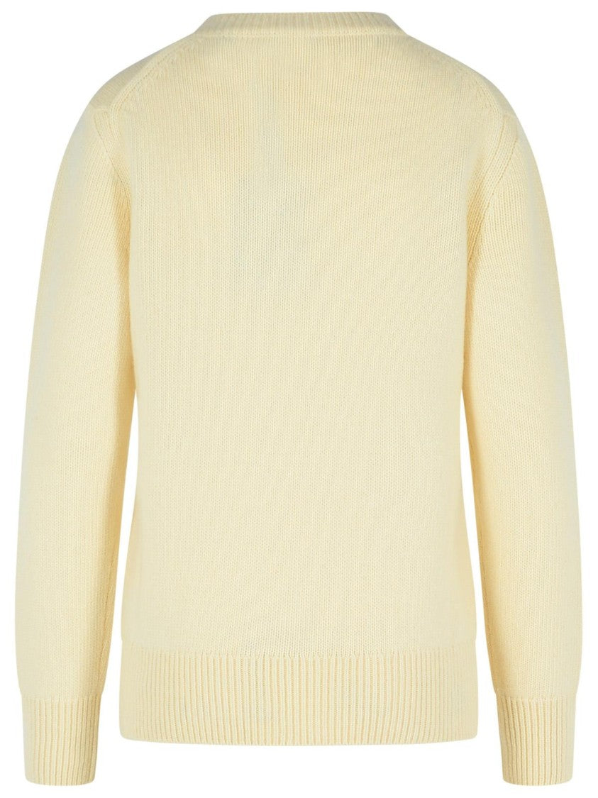Burberry Cream Wool Blend Sweater