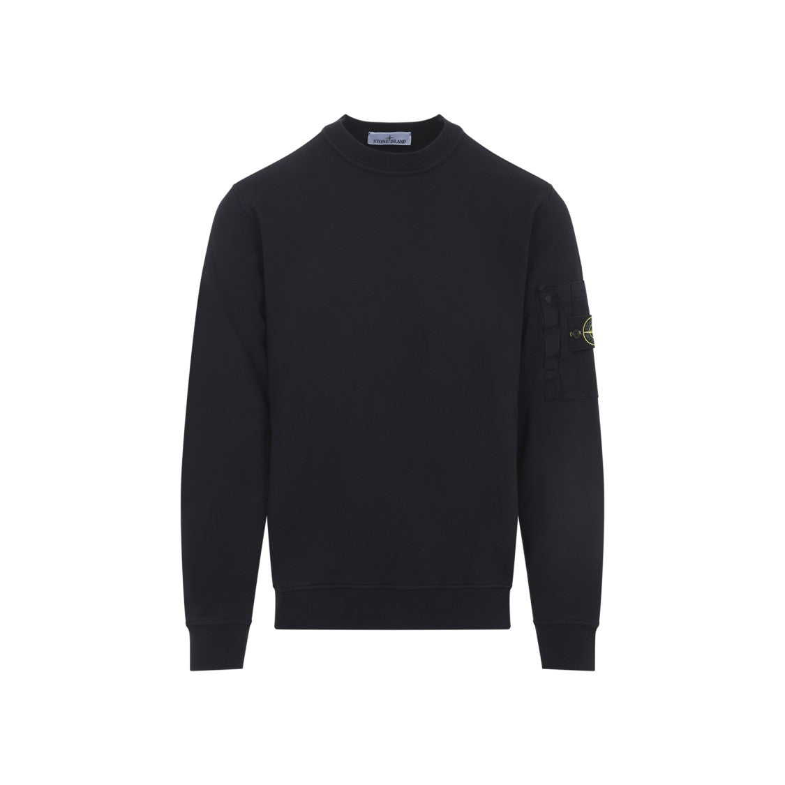 Stone Island Crewneck Sweatshirt With Ribbed Cuffs