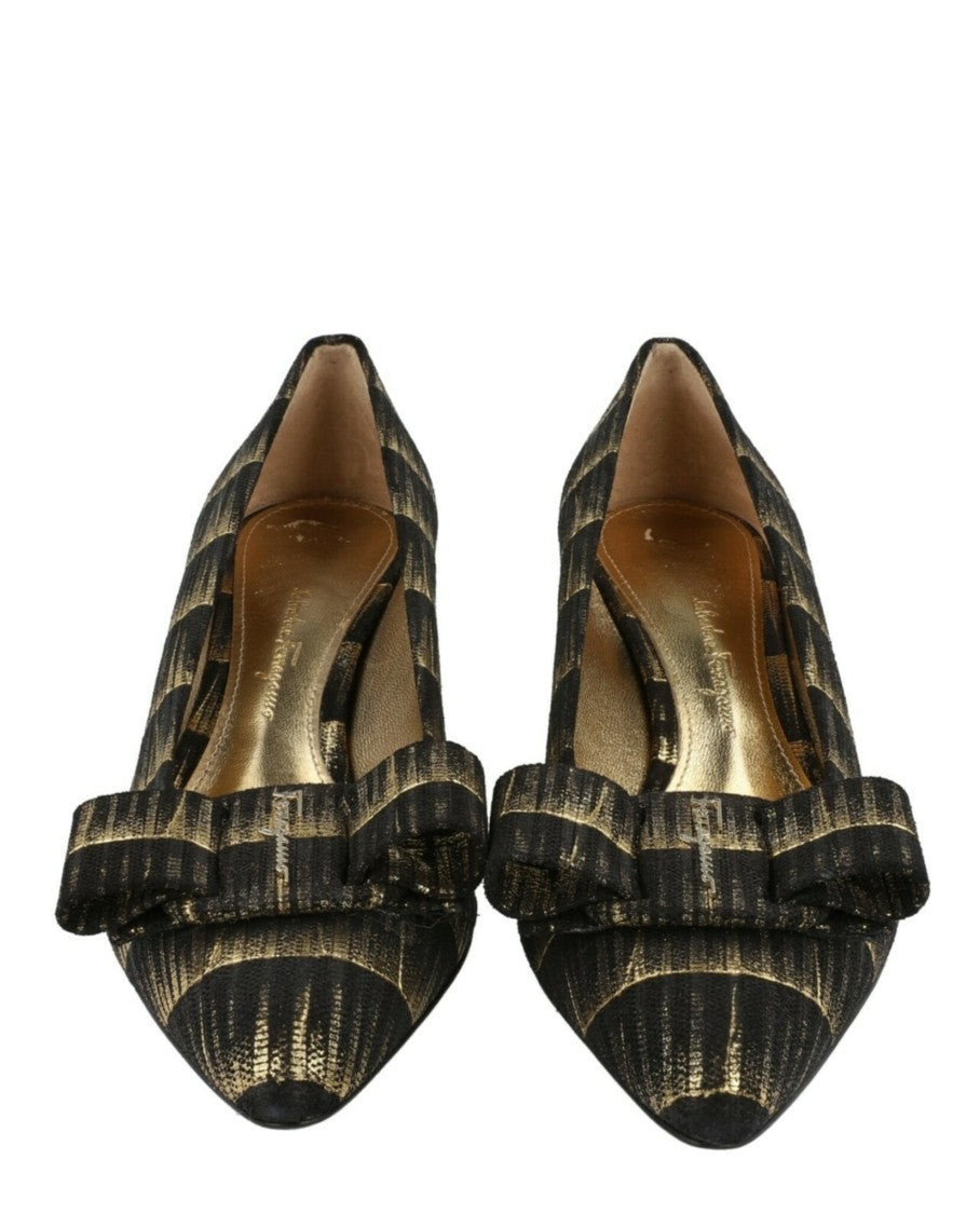 Ferragamo Viva 55 Leather Pumps