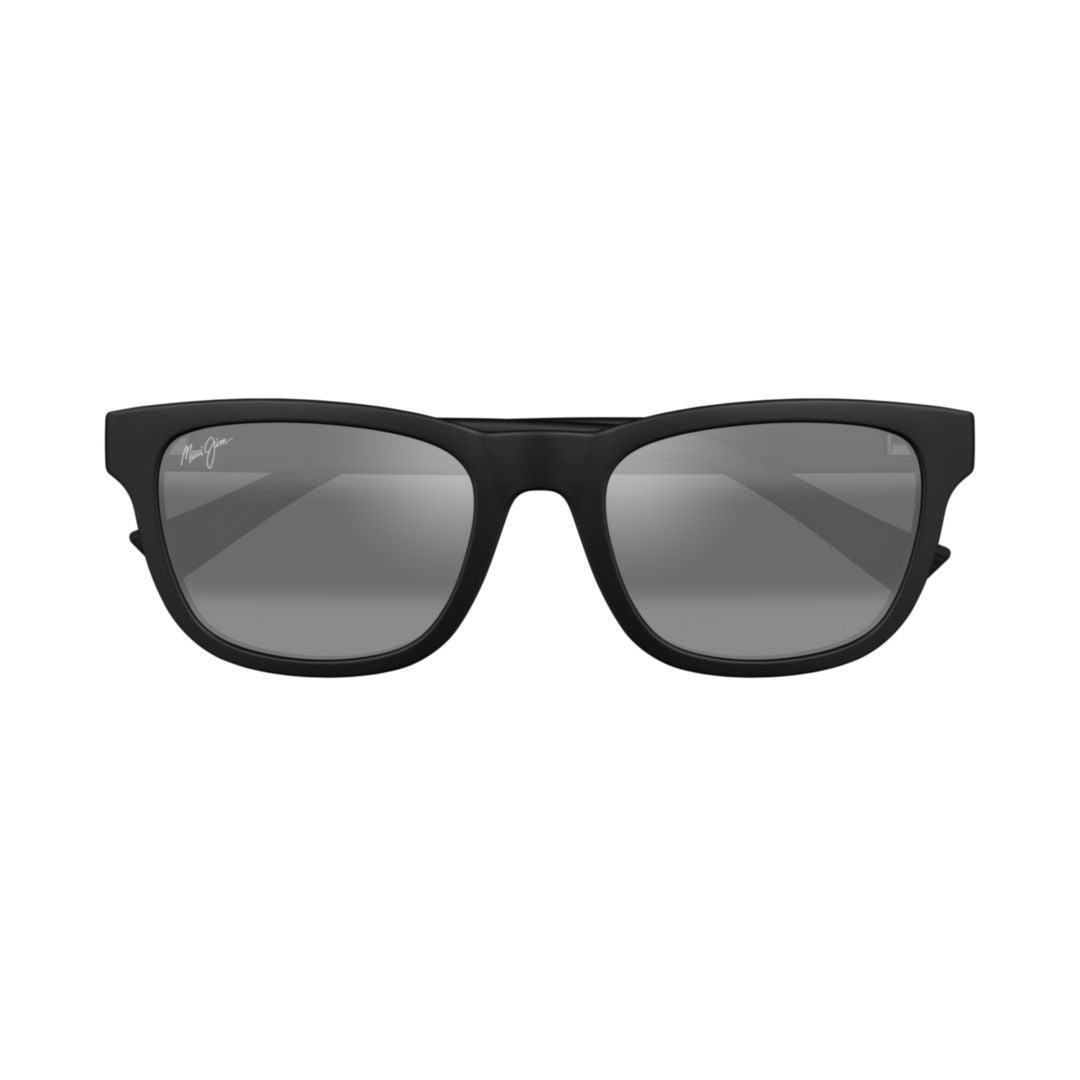Maui Jim Matte Black Kapii Rectangular Sunglasses